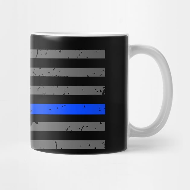 Thin Red Blue Line Flag - Firefighters - Police Officers by bluelinemotivation